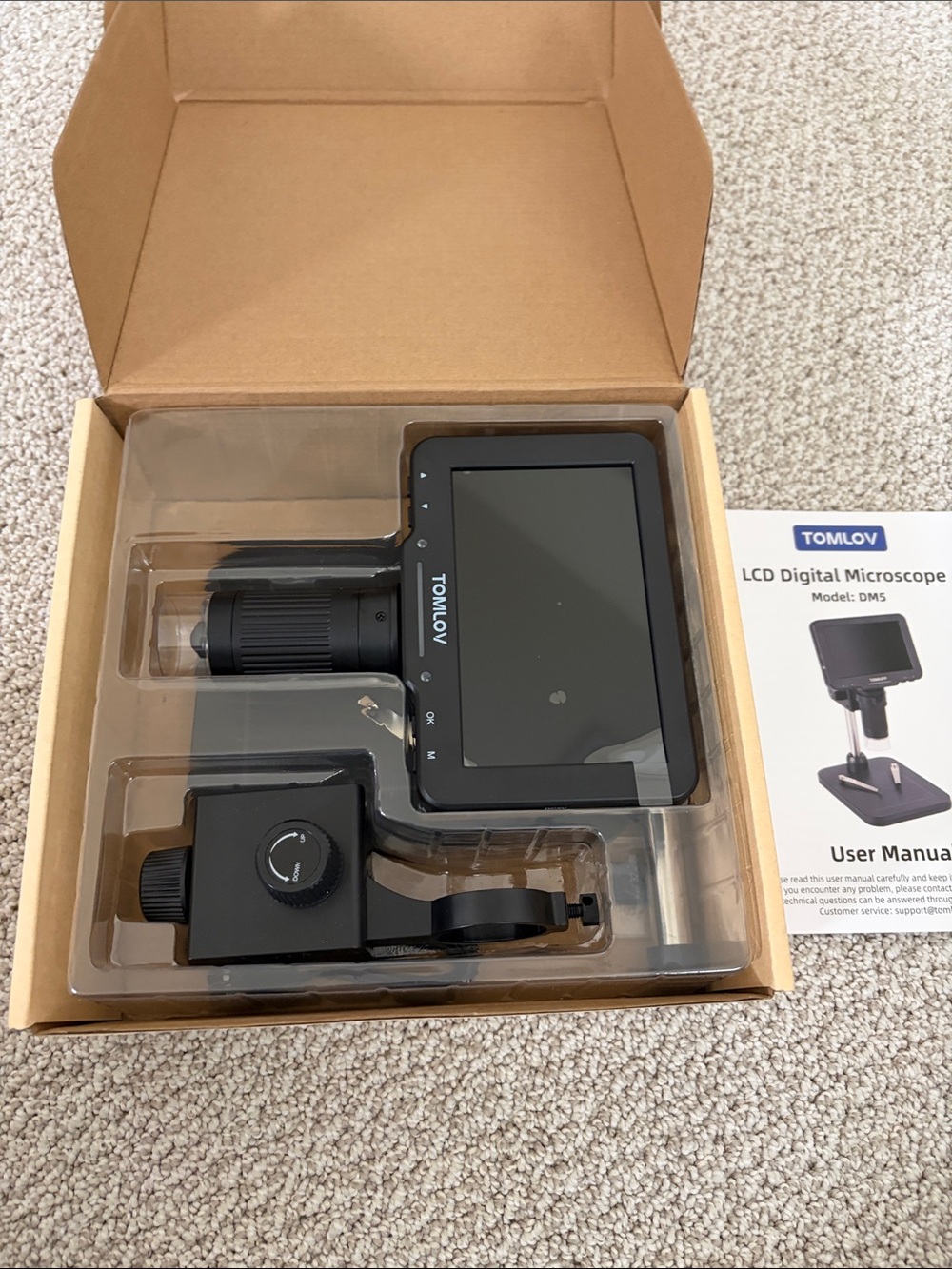 TOMLOV DM5 Digital Microscope - Brown - Picture 4 of 4
